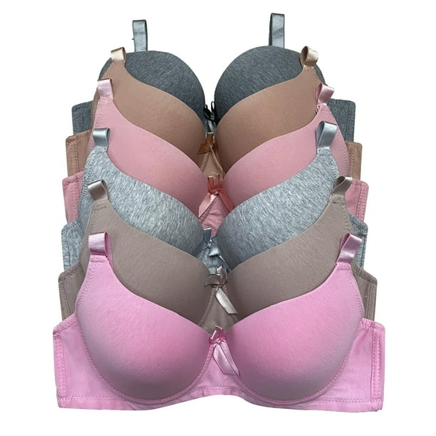 Women Bras 6 Pack of T-Shirt Bra B Cup C Cup D Cup DD Cup