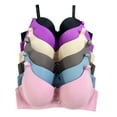 thumbnail image 1 of Women Bras 6 Pack of T-shirt Bra B C D DD DDD Cup bra 36DD (9326), 1 of 4