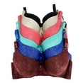 thumbnail image 1 of Women Bras 6 Pack of T-shirt Bra B Cup C Cup D Cup DD Cup DDD Cup 38D (S8279), 1 of 3