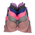 thumbnail image 1 of Women Bras 6 Pack of T-shirt Bra B Cup C Cup D Cup DD Cup DDD Cup Size 38DD (S8611), 1 of 3