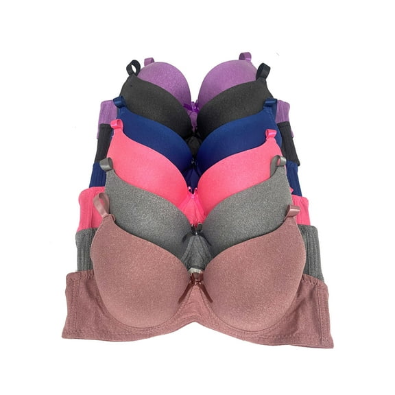 Women Bras 6 Pack of T-shirt Bra B Cup C Cup D Cup DD Cup DDD Cup 40DD (A9283)