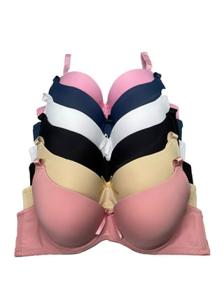 Women Bras 6 Pack of Double Pushup Lace Bra B cup C cup Size 32B (F9903)