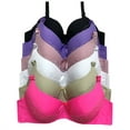thumbnail image 1 of Women Bras 6 Pack of T-shirt Bra B Cup C Cup D Cup DD Cup DDD Cup 42DD (8220), 1 of 3