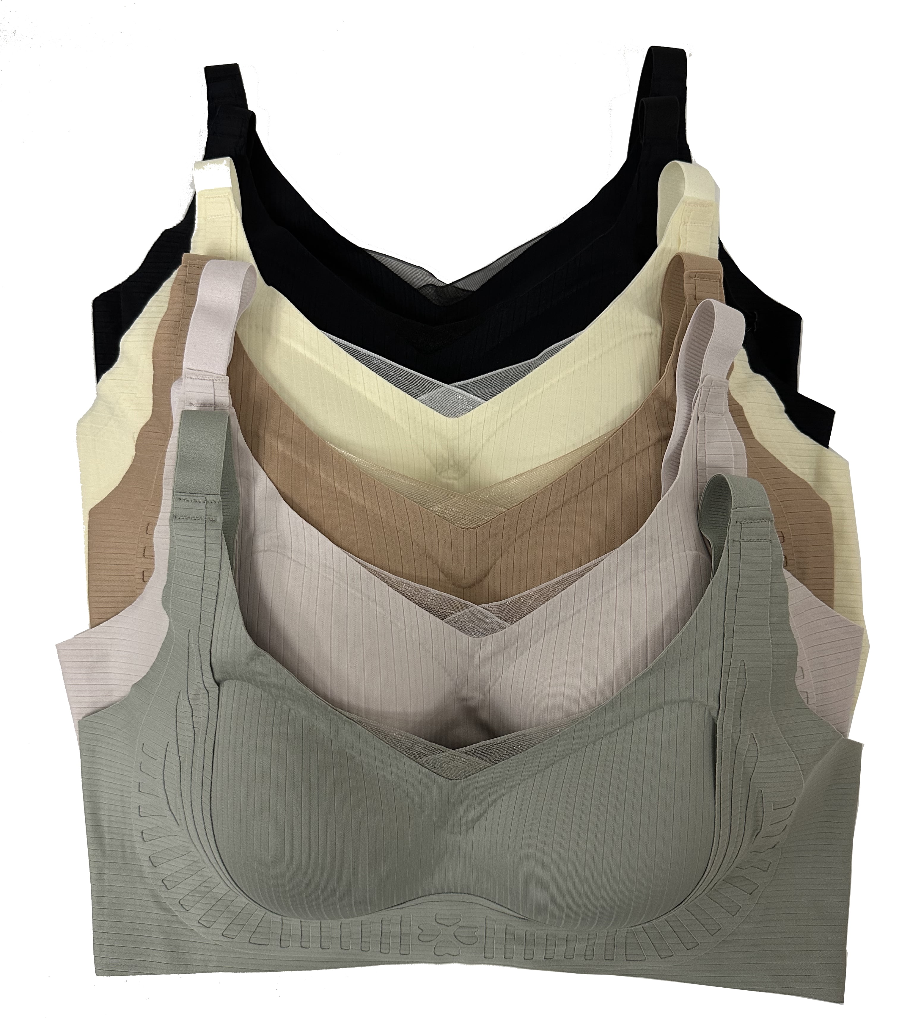 Women Bras 6 Packs T-Shirt Bras Full Coverage Comfortable Everyday Wear Bra 34B (S613)