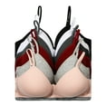 thumbnail image 1 of Women Bras 6 Packs of T-Shirt Comfortable Everyday A B C D DD DDD Cups Full Coverage No Wire Cotton Bra 36B (W6873), 1 of 5