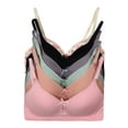 thumbnail image 1 of Women Bras 6 Pack of Basic No Wire B C Full Coverage Bra 36B (Z6863), 1 of 5