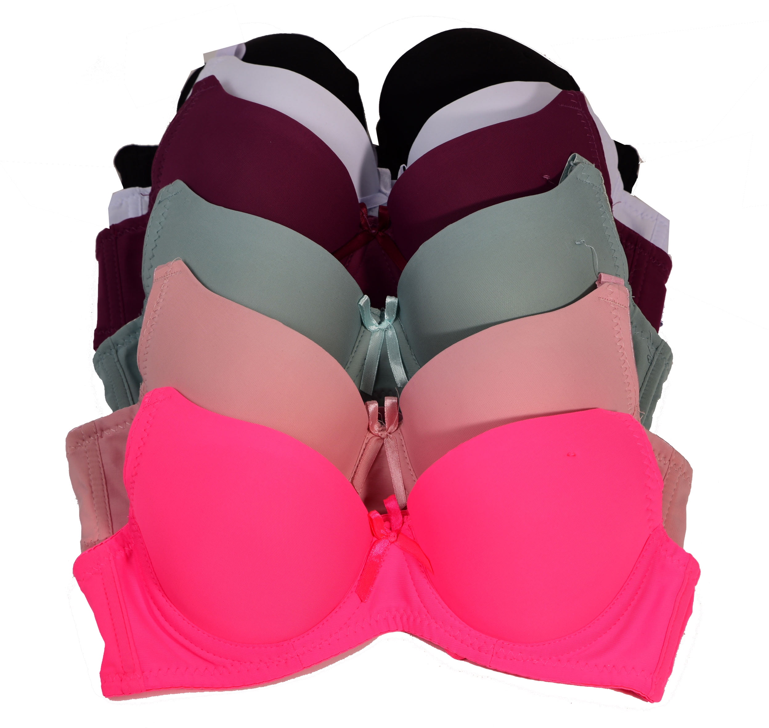 Women Bras 6 pack of Bra A cup Size 30A (6649NA) 