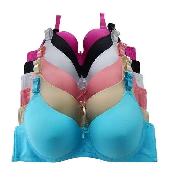 Women Bras 6 pack of Bra Plus Size DDD cup F cup Size 46DDD (8210)