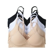 Women Bras 6 pack of No Wire Free Bra A cup B cup C cup 38C (6829)