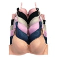 thumbnail image 1 of Women Bras 6 pack of T-Shirt Bra B C D DD DDD cup Size 36B (8244), 1 of 7