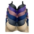 thumbnail image 1 of Viola’s Secret Women's T-Shirt Bra, Multicolor (6-Pack), 1 of 6