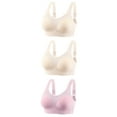 thumbnail image 1 of Women Bras Full Coverage Full-Coverage Bra Feature V-Neck Soft Bra Style W-1029 Beige L, 1 of 3