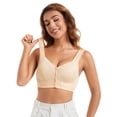 thumbnail image 1 of Women Bras, Lace Comfortable Front Close Wireless Bra, 1 of 8