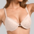 thumbnail image 1 of Women Bras Ladies Traceless Comfortable No Steel Ring Breathable Gathering Bra Woman Underwear Sports Bra Beige S, 1 of 6
