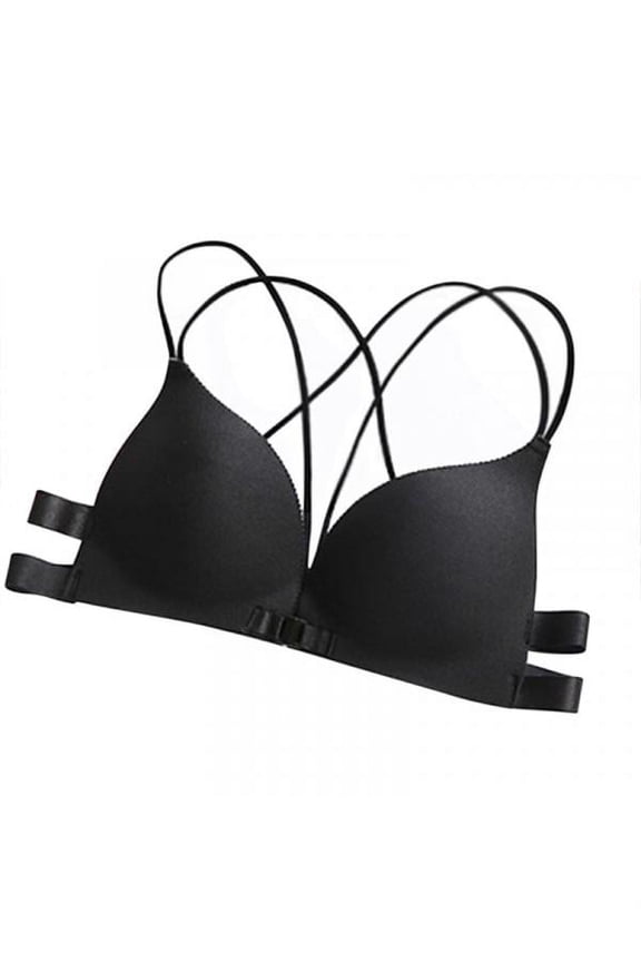 Women Bras Padded Wire Free Strappy Bralette Backless Underwear