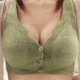 thumbnail image 1 of Women Bras Plus Size Casual Front Button Shaping Cup Shoulder Strap Underwire Bra Plus Size Extra-Elastic Wirefree, 1 of 6