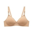 thumbnail image 1 of Women Bras Plus Size,Ladies Bra Soild Wire Free Underwear One-Piece Bra Everyday Small Cup Underwear, 1 of 5