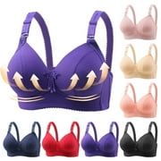 ZHIZHUANG Women Bras Plus Size,Ladies Bras,Woman Underwear Ladies Traceless Adjustable Shoulder Strap No Steel Ring Comfortable Bra