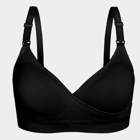 Women Bras Plus Size Ladies Comfortable Breathable No Steel Ring Front Buckle Breastfeeding Bra Woman Underwear