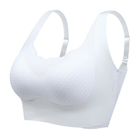 Women Bras Plus Size Sports Lace Bra Wire Free Underwear One-Piece Bra Everyday Underwear