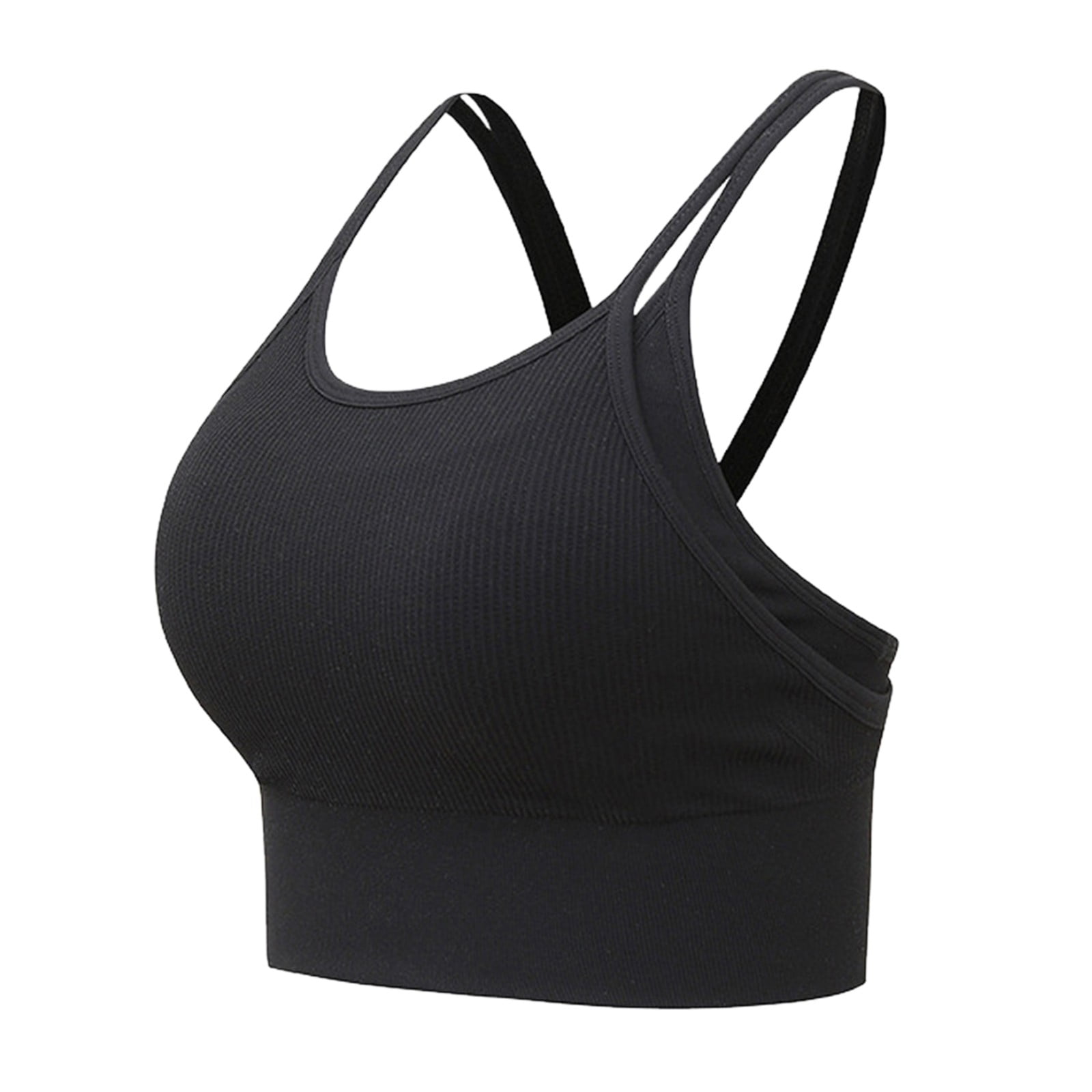 Women Bras Push Up Crisscross Back Sports Bra Padded Racerback Crop Sports Bras Workout Yoga Gym