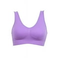 thumbnail image 1 of Women Bras Seamless Comfort Padded Yoga Sports Stretch Crop Top Vest Sleep Bra, 1 of 2