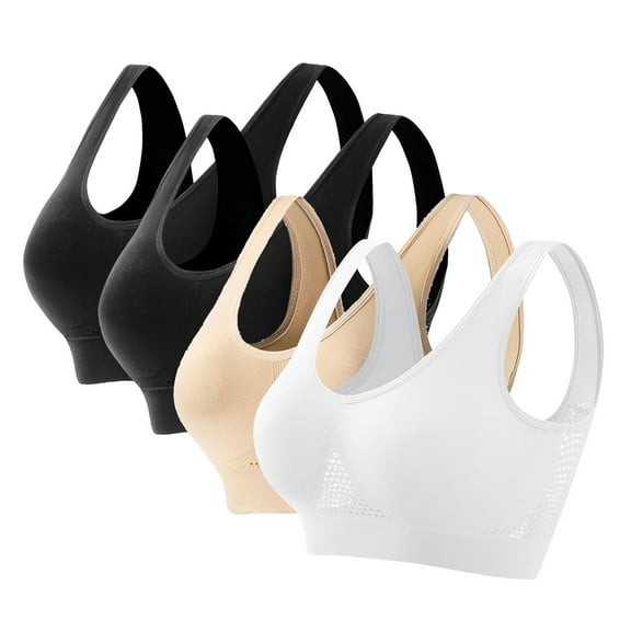 Women Bras Seamless Sports Bra Wirefree Yoga Bra With Removable Pads Sports Bra Multicolor8 M