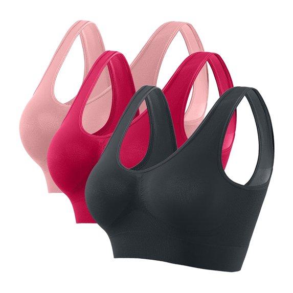 Women Bras Seamless Sports Bra Wirefree Yoga Bra With Removable Pads Sports Bras for Women Multicolor6 M