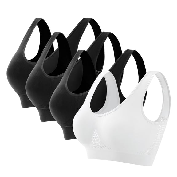 Women Bras Seamless Sports Bra Wirefree Yoga Bra With Removable Pads Wireless Bra Multicolor11 4XL