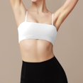 thumbnail image 1 of Women Bras Sports Bra Vest Push-Up Yoga Fitness Sports Bra With Removable Chest Pad Wireless Bras for Women White M, 1 of 6