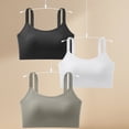 thumbnail image 1 of Women Bras with Support and Lift No Underwire Push Up Full Coverage Lightweight Solid Color Spaghetti Strap Padded Bralettes for Women Breathable Underwear Daily Bra White XL, 1 of 7