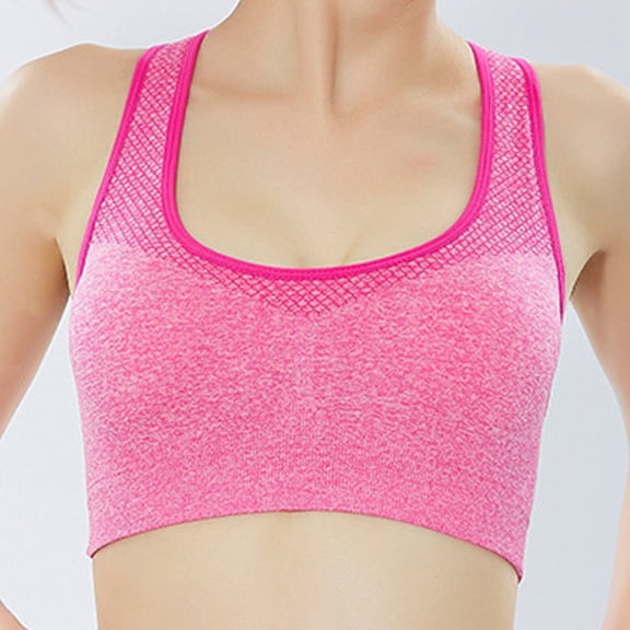 Women Bras Traceless Sports Bra With A Beautiful Back Yoga Sleep Fitness Style Underwear Bra Sports Bras for Women HotPink S