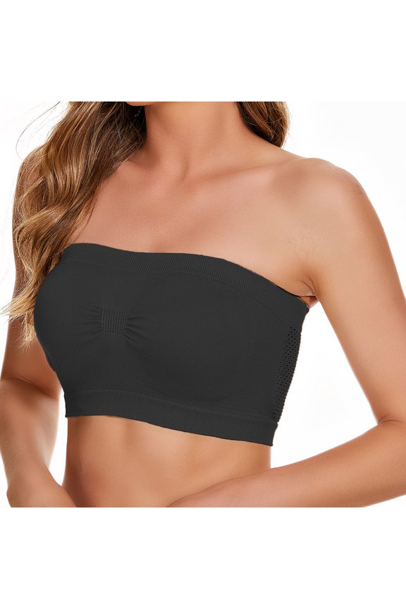 Women Bras Vest Yoga Comfortable Wireless Underwear Breast Wrapping Bras Bras for Women Black S