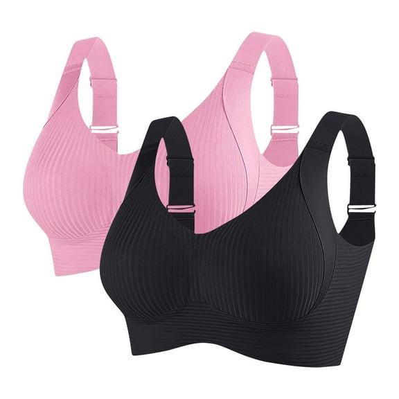 Women Bras Wireless Seamless Bras Sport Bra Full Coverage No Underwire Support Bras Comfort Bras Comfy Daily Essentials Everyday Underwear Gym Sport Bras Plus Size