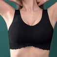 thumbnail image 1 of Women Bras Woman Sexy Bra No rims Underwears Base Vest Style Sports Base Underwears Comfortable Bras for Women Black L, 1 of 7