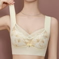 thumbnail image 1 of Women Bras Women's Lace Adjustable Comfortable No Steel Ring Gathering Underwear Sagging Upper Support Side Accessory Breathable Bra M-4XL, 1 of 4