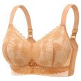 thumbnail image 1 of Women Bras Women's Plus Size Bra Cover Beautiful Back Gathered Lace Gathered Accessory Bra S-2XL, 1 of 1