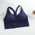 thumbnail image 1 of Women Bras Yoga Comfortable Wireless Underwear Sports Bras Sports Bra Navy M, 1 of 3