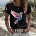 thumbnail image 1 of Women Breast Cancer Shirt Pink Ribbon Tees Short Sleeve Crewneck Tops Breast Cancer Awareness Tshirt Soft Breast Cancer Support Pink Ribbon Clothes, 1 of 7