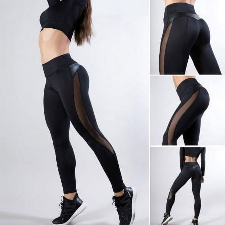 Women Breathable Quick Dry Gauze Butt Lift Sports Legging Training Fitness  Gym Yoga Running Trouses Tight Stretch Pants Summer Outfit