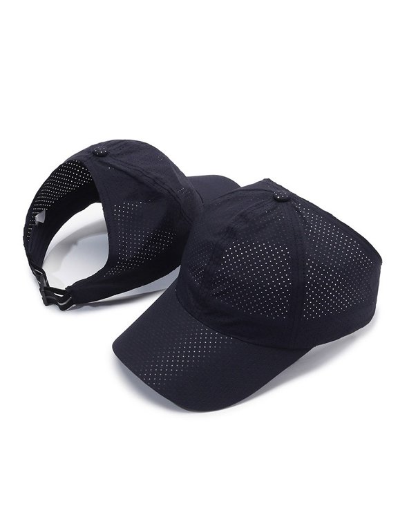 Women Breathable Quick Dry Mesh Open-top Visor Hat Summer Sun Protection Sports Peaked Cap For Outdoor