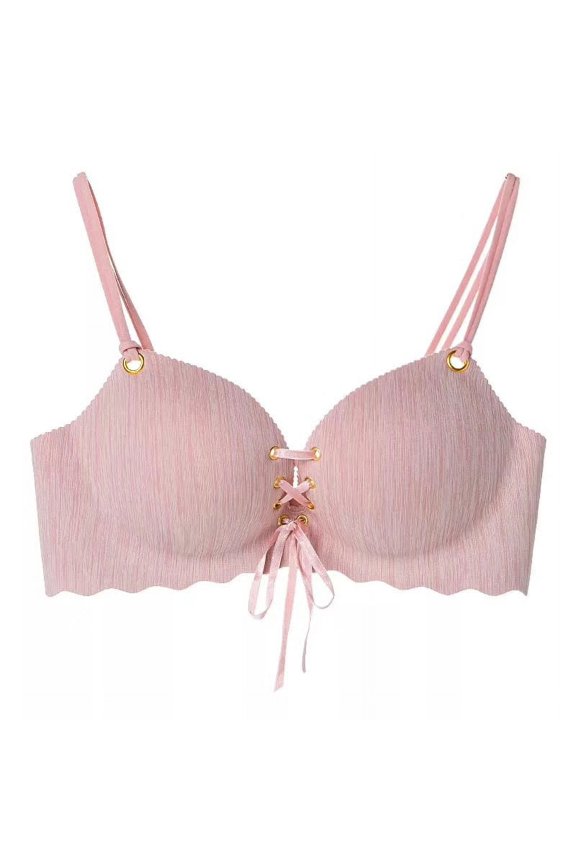 Women Breathable Sexy Seamless Bras Push up Padded Unlined Wireless Bralettes