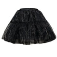 thumbnail image 1 of Women Breathable Tulle Petticoat 2/4 Layered Puff Skirt Hoopless Underskirt Crinoline for Cosplay Parties and Weddings, 1 of 8