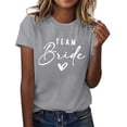 thumbnail image 1 of Women Bride Shirt Team Bride Shirts Party Shirts Bridal Party T-Shirt Bridesmaid Proposal Gift, 1 of 4