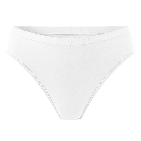 Ladies Ribbed Briefs Women Briefs Mid Rise Solid Wide Ribbed Waistband Soft Stretchy Knit ...