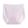 thumbnail image 1 of uublik Women Briefs Underwear High Waist Breathable Briefs Soft Underpants Ladies Stretch Panties Seamless High Waisted Underwear Purple, 1 of 5