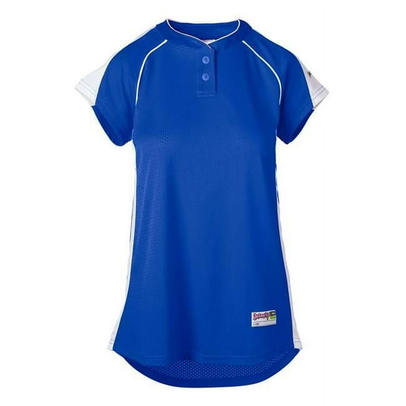 Women Brushback Jersey, Royal - 2X