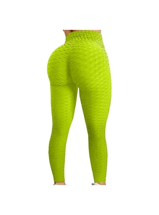 ZQGJB Yoga Pants for Women Non See Through-High Waisted Tummy Control  Tights Leggings Solid Color Workout Sports Running Athletic Skinny Pants  Army