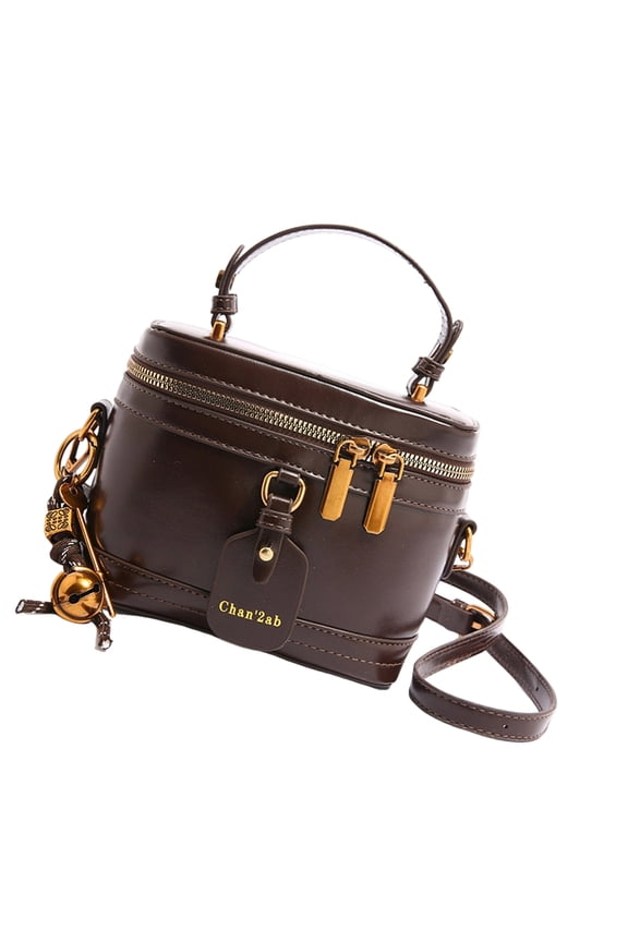 Women Bucket Bag Fashion Shoulder Bag PU Leather Handbag Stylish Crossbody Bag Retro Messengers Bag for Daily