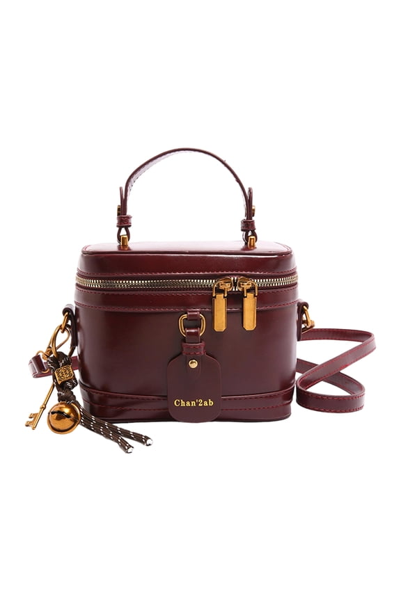 Women Bucket Bag Fashion Shoulder Bag PU Leather Handbag Stylish Crossbody Bag Retro Messengers Bag for Daily